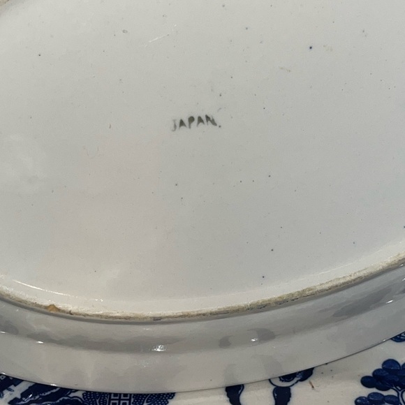 Vintage Blue Dish Set of 93 Pieces from Japan porcelain Tea-Dishes Sources Large - Picture 10 of 11